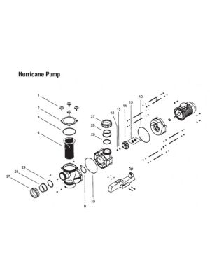 Certikin Spare parts for Hurricane Pump