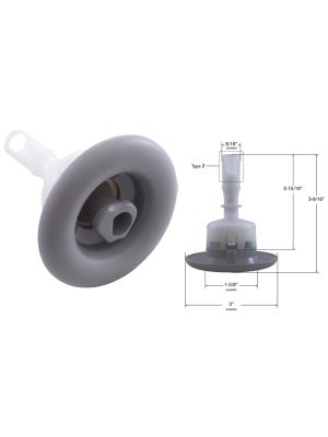 Pentair 3" Cyclone Micro Jet, Adj Swirl, Grey