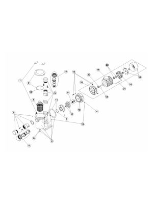 Astral Pool Spare Parts For Aral SP-3000 Self-Priming Pumps