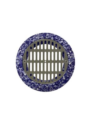 Certikin Flat Main Drain Grille c/w Flange Dasket & Screws- Stainless Steel - Riverstone