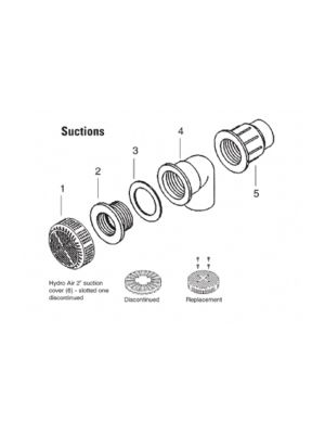 HydroAir HY4025 Suction Spare Parts