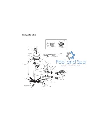 Certikin Spare Parts for Triton / Atika Filter - New Type (Post 2002)