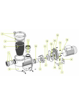 Waterco Spare Parts for Hydrostar Pump