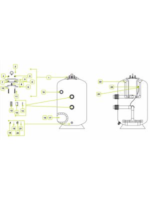 Waterco Spare Parts for SMD and SMDD Filters