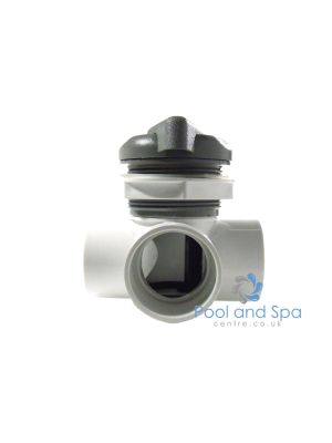 Waterway 2" T/A Horizontal Diverter Valve Text Assy - Grey